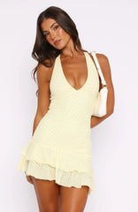 All I Wanted Was This Mini Dress Lemon