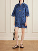 Aster broderie anglaise-trimmed cotton-denim mini dress
