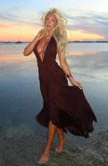 Grande Dame Maxi Dress Chocolate