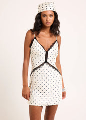 Pamela Polka Slip Mini Dress