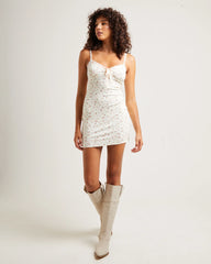 Helena Mini Dress in Pink Floral