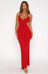 Eyes On Her Maxi Dress Red