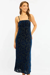 Blue Midi Dress Strappy
