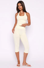 Focus On The Good Capri Pants Lemon
