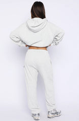 Moving Out Waffle Sweatpants Light Grey Marle