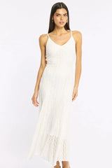 White Midi Dress Lace