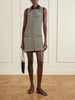 Mamie striped cotton-blend bouclé mini dress