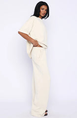 Rare Catch Knit Pants Cream