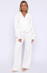 The Bride Wide Leg Sweatpants White