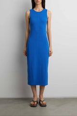 KNIT SLEEVELESS MIDI DRESS