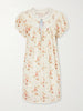 Daphne lace-trimmed pintucked floral-print organic cotton-voile mini dress