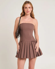 Addison Pleated Mini Dress