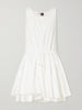 Paula's Ibiza Anagram cotton-poplin mini dress