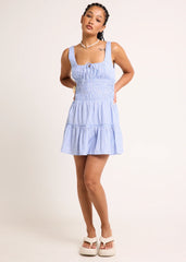 Isidora Shirred Mini Dress