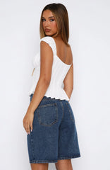 Bella Denim Shorts Dark Blue