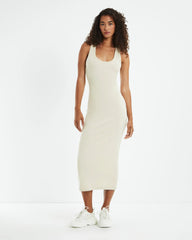 Racer Back Midi Dress Stone