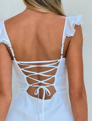 CHELSY MINI DRESS - WHITE