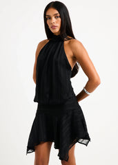 Naomi High Neck Mini Dress