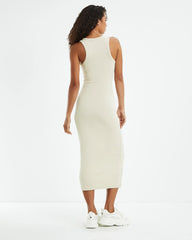 Racer Back Midi Dress Stone