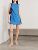 Maltina tie-detailed printed cotton and silk-blend mini dress
