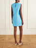 Lenny embellished printed linen-blend mini dress