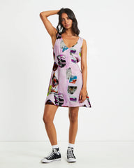 Primavera Mini Dress in Baby Pink