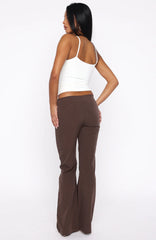 Getting You Close Pants Chocolate Pinstripe