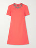 Crystal-embellished wool and silk-blend crepe mini dress