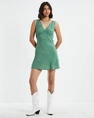 Mini Spot Eliza Mini Dress Ivy Green
