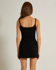 Easy A-Line Mini Dress in Black