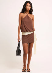 Keely Halter Mini Dress