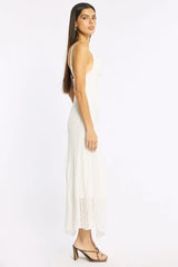 White Midi Dress Lace