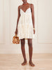 Nympth cotton-blend lace mini dress