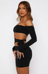 Meet Me In Manhattan Mini Dress Black