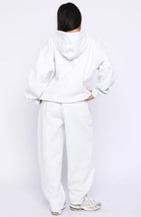 Know What You Want Barrel Leg Sweatpants Grey Marle