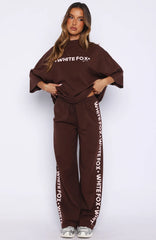 Tender Hearts Track Pants Chocolate