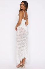 Darling Girl Midi Dress White