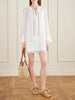 Indra embroidered ramie mini dress