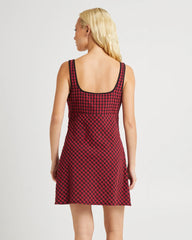 Grunge Plaid Mini Dress