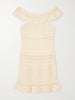 Zoa crocheted cotton-blend mini dress