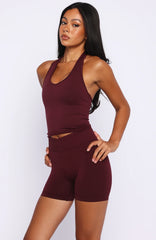 Zoom Seamless Shorts Merlot