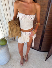 KAYLI MINI SKIRT - CREAM