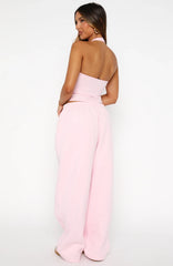 Make It Or Break It Barrel Leg Sweatpants Pink
