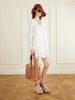 Ruffled floral-print cotton-voile mini dress