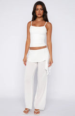 Start Me Up Pants White