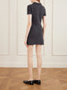 Nehra cashmere-knitted polo mini dress