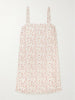 Charlotte lace-trimmed floral-print cotton mini dress