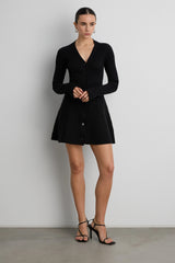 RIBBED PEPLUM MINI DRESS