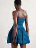 Tiered pointelle-knit mini dress