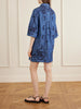 Aster broderie anglaise-trimmed cotton-denim mini dress